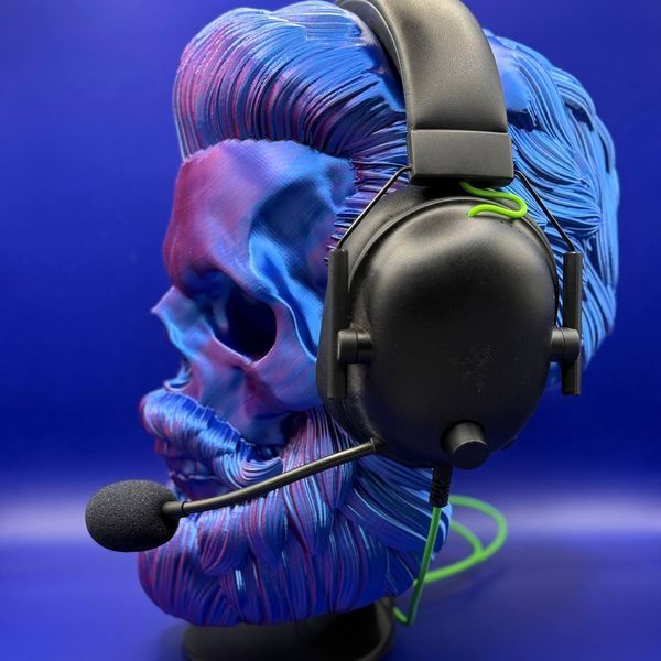 Підставка для навушників Beard Skull [Red & Blue] 03642033 фото