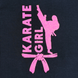 Футболка дитяча KARATE GIRL, чорно-рожева, з блискітками, розмір S 14507737 фото 3