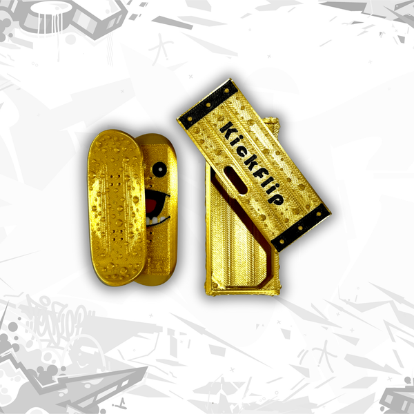 Kickflip Магнітний Скейтборд GOLD CUCUMBER &mdash; фіджет-іграшка для трюків 67573869 фото